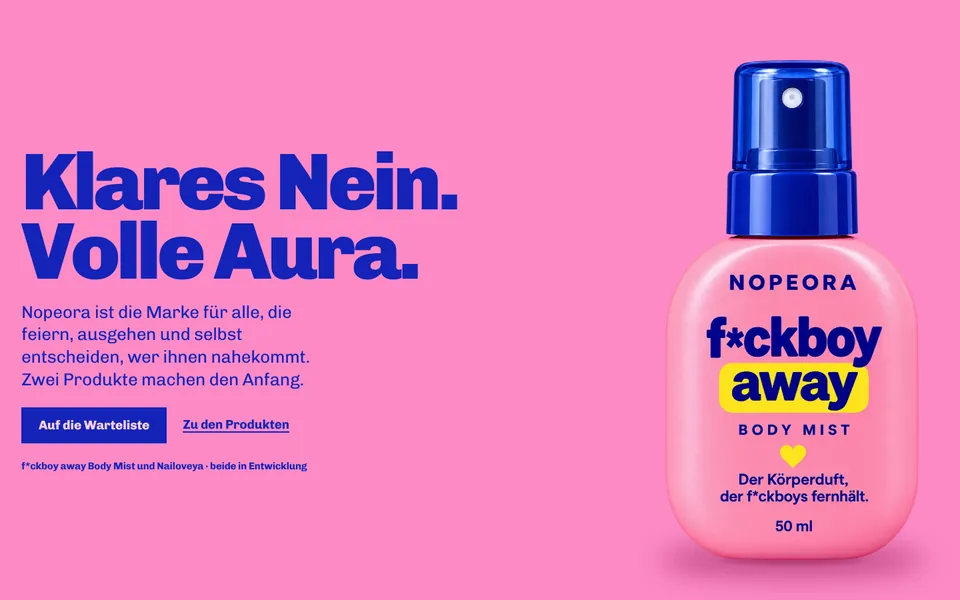 Startseite von nopeora.de